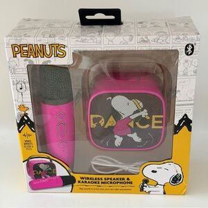Peanuts Snoopy Wireless Speaker & Karaoke Microphone Set